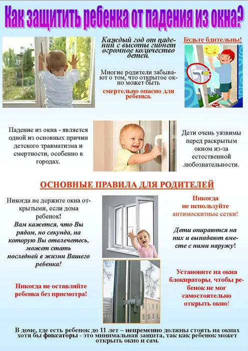 листовка Проф.выпадения из окон
